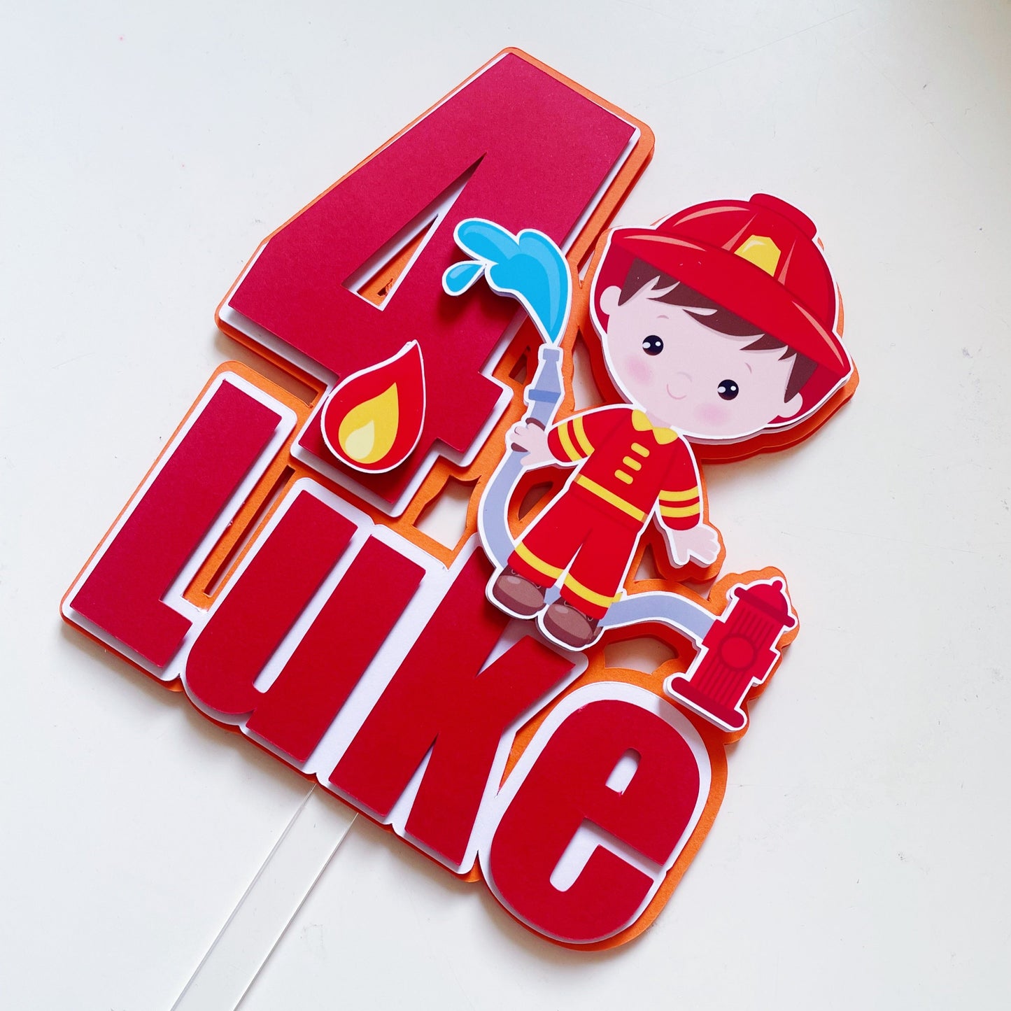 Fire Fighter Cake Topper