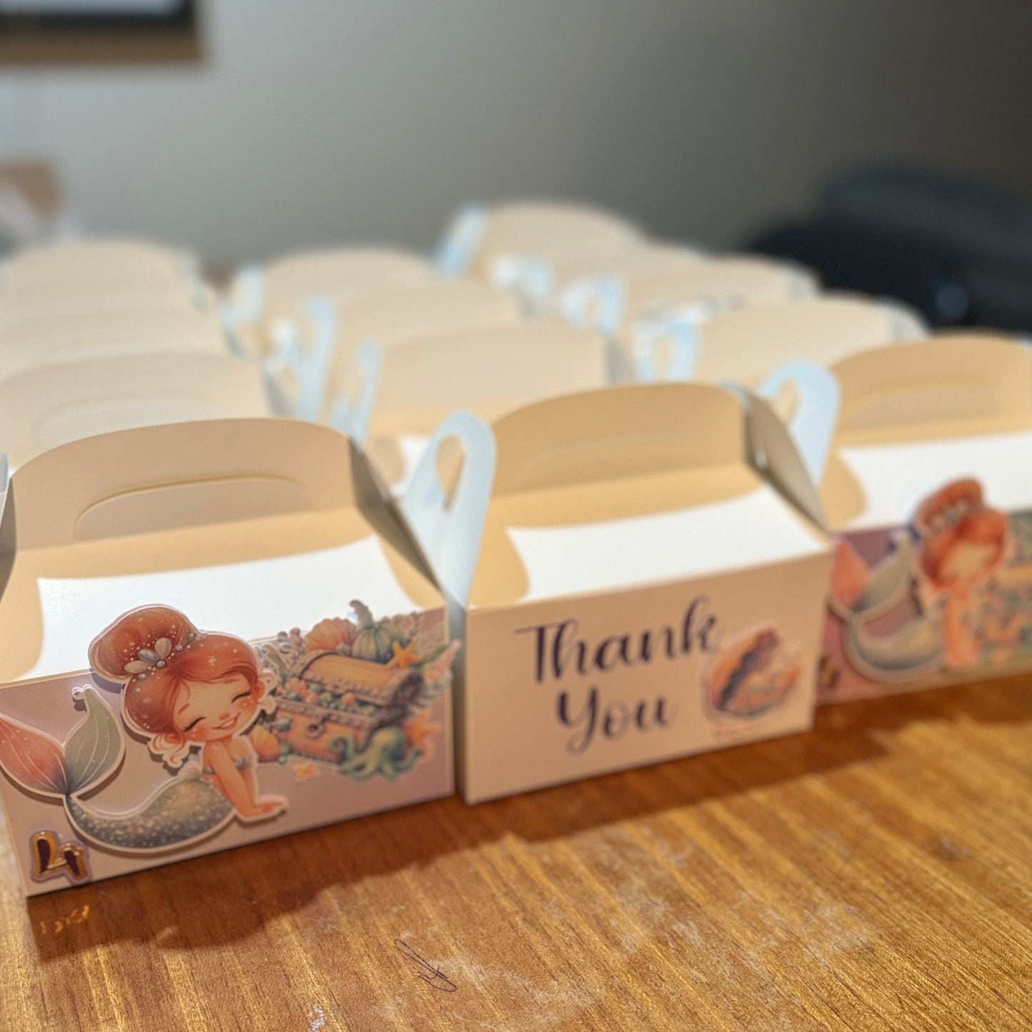 Custom Birthday Goodie Boxes.
