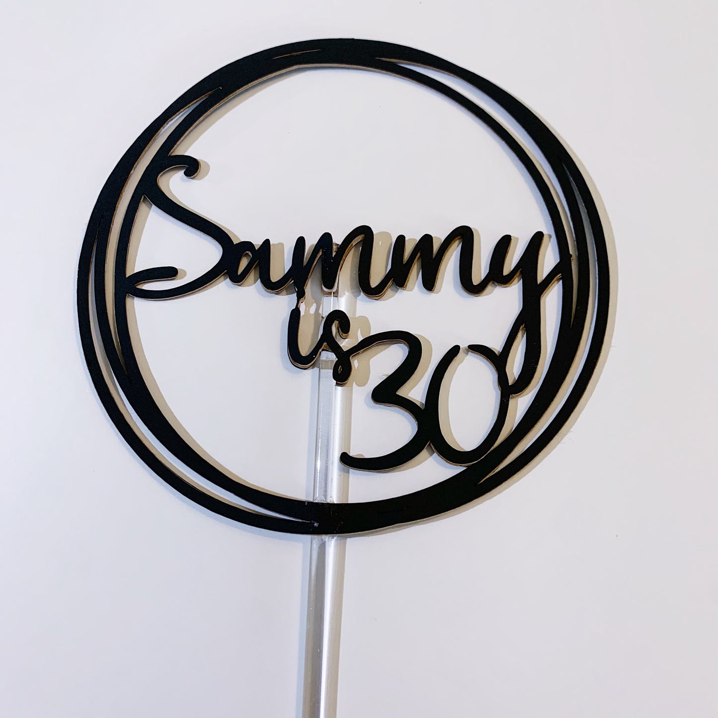 Circular Cake Topper