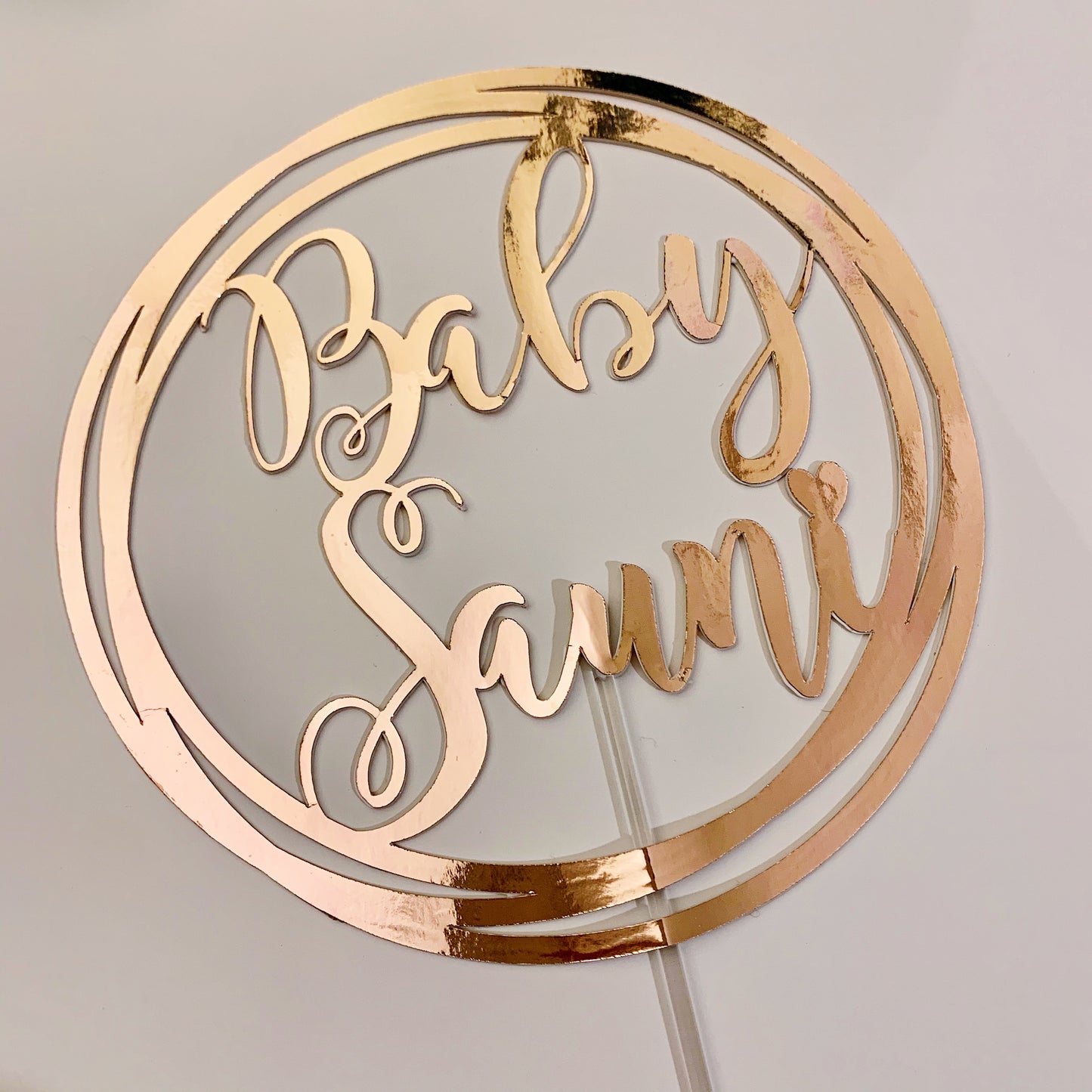 Circular Cake Topper