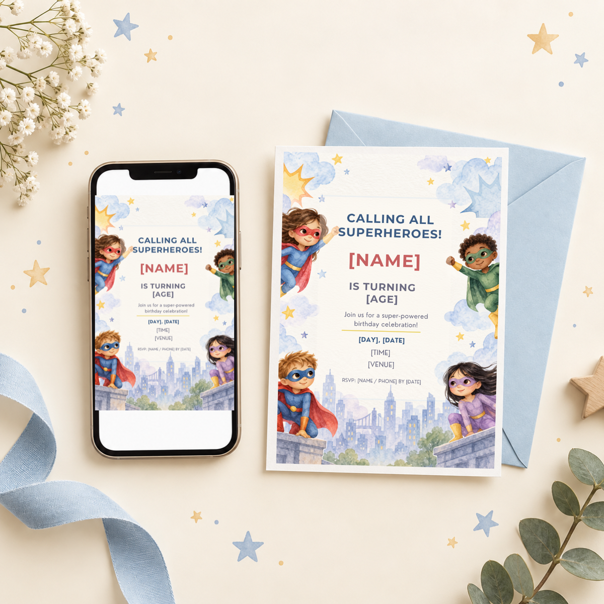 Superhero Invitation