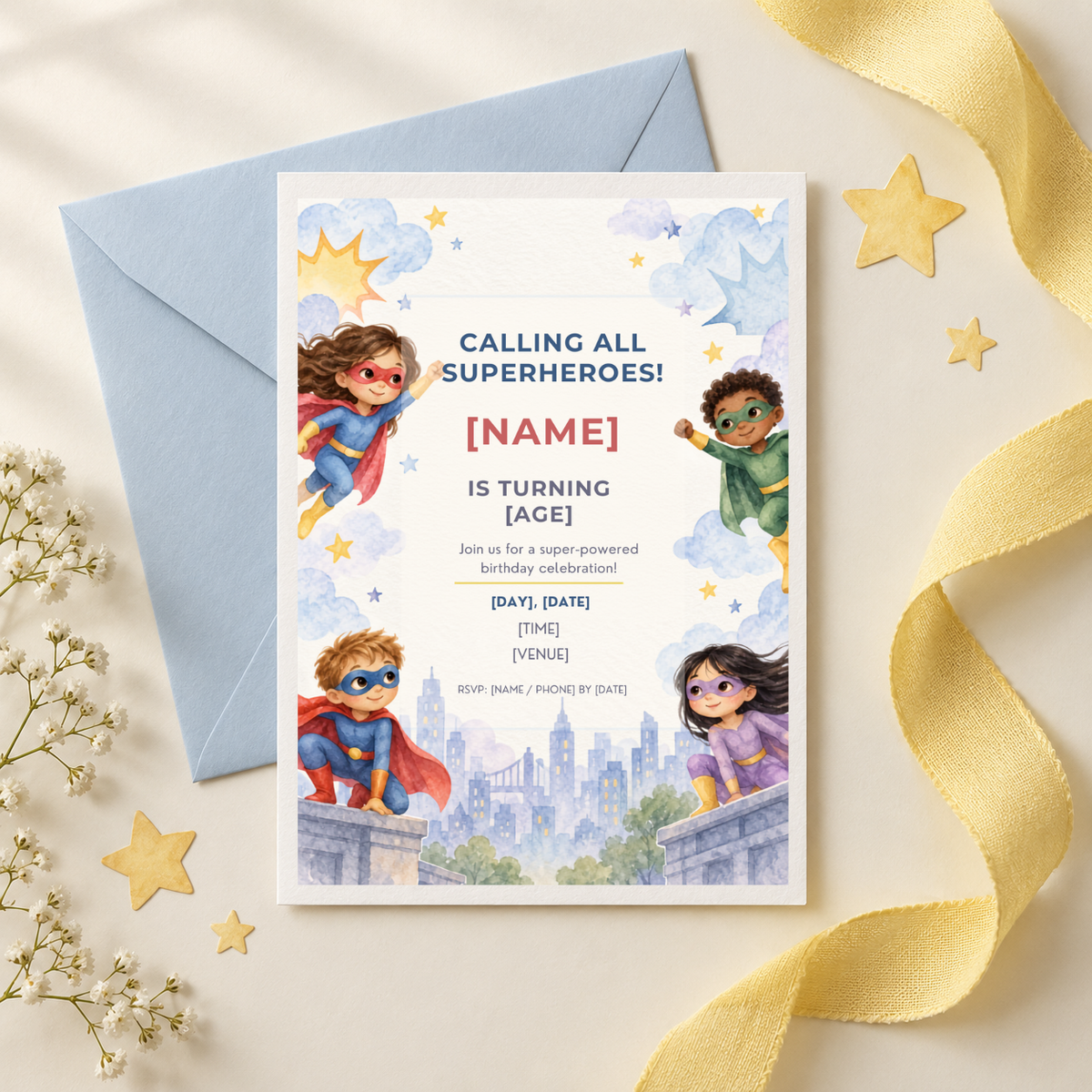 Superhero Invitation