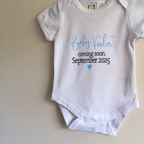 Baby announcement.