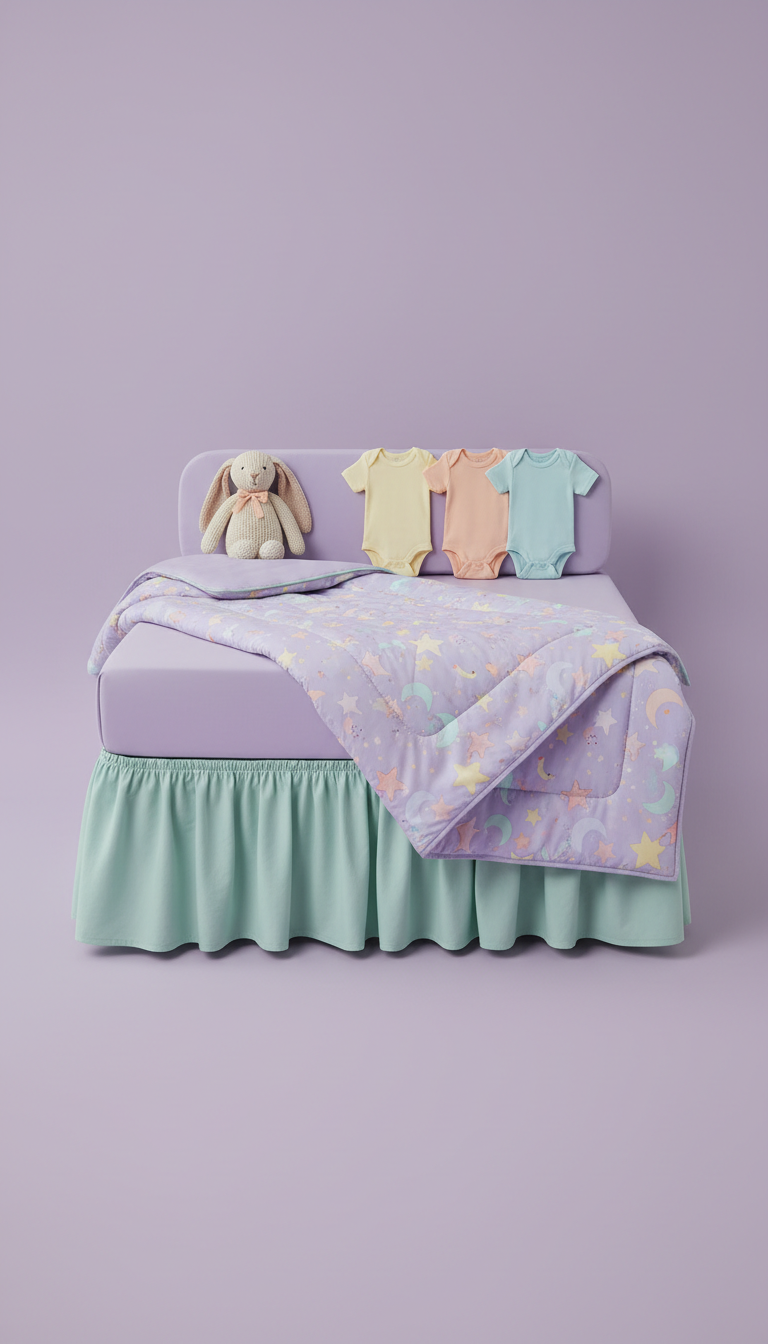 Lavender Dream crib bedding set
