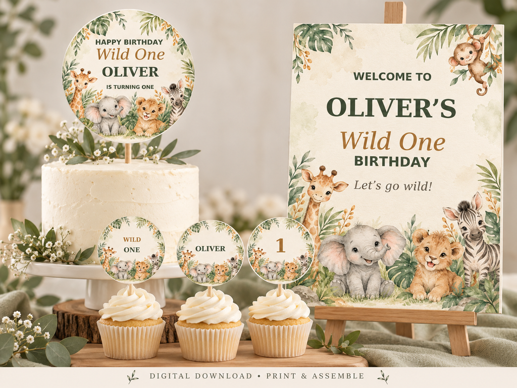Safari Birthday Bundle -digital-