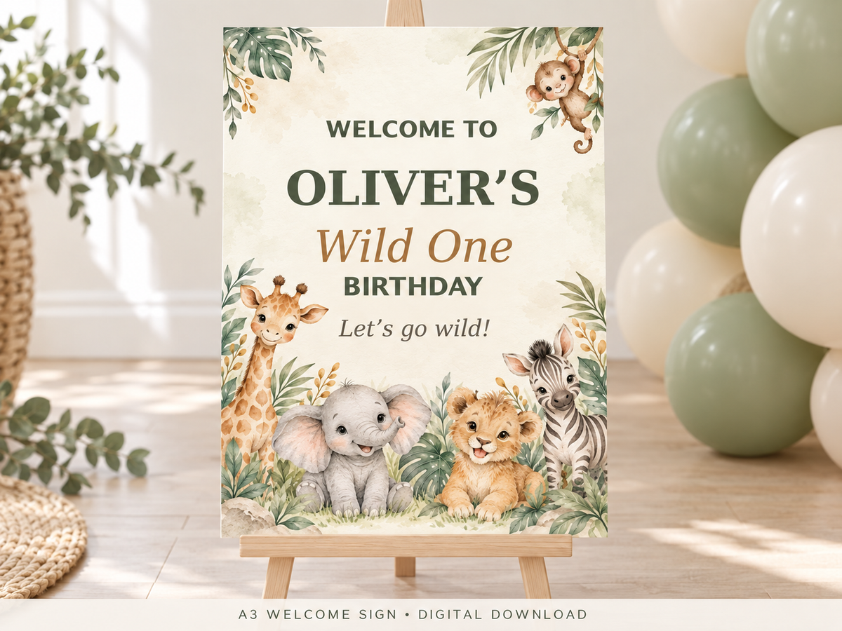 Safari Birthday Bundle -digital-