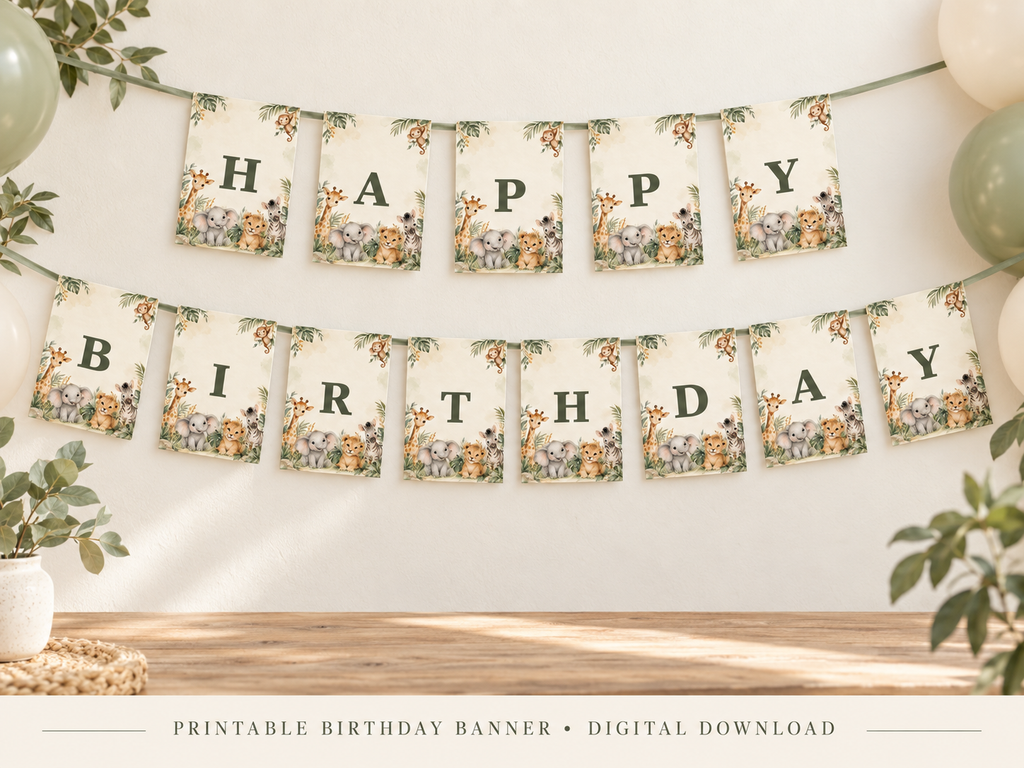 Safari Birthday Bundle -digital-