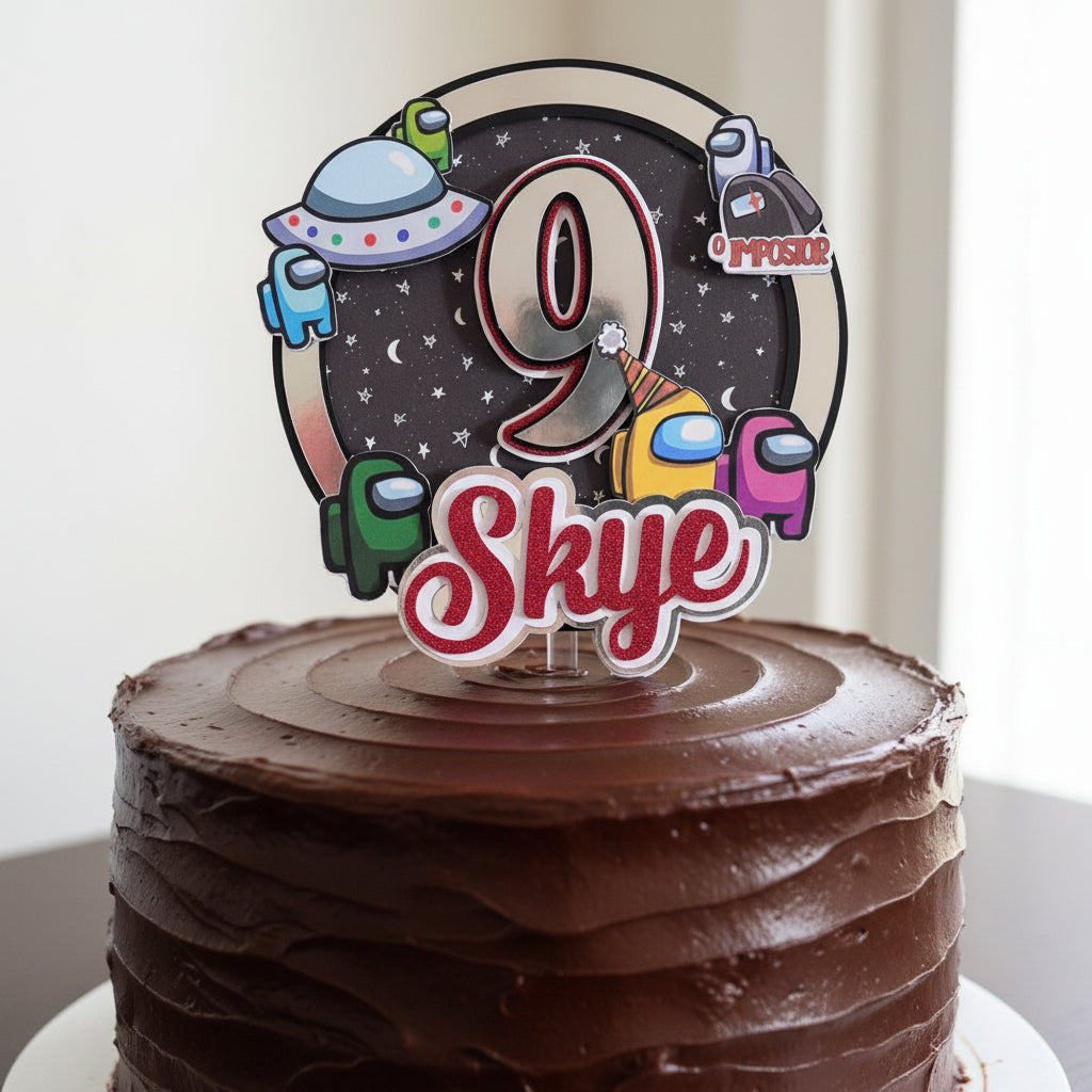 'Among Us' Cake Topper