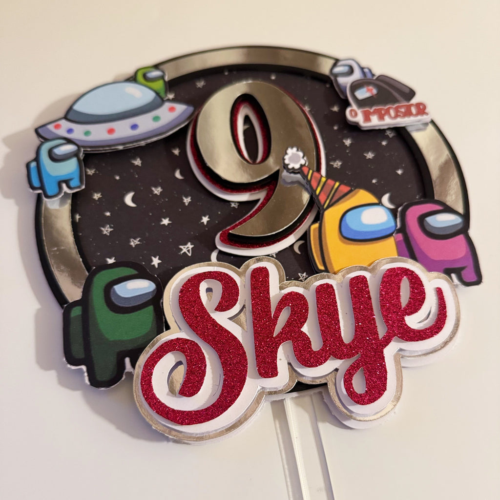 'Among Us' Cake Topper