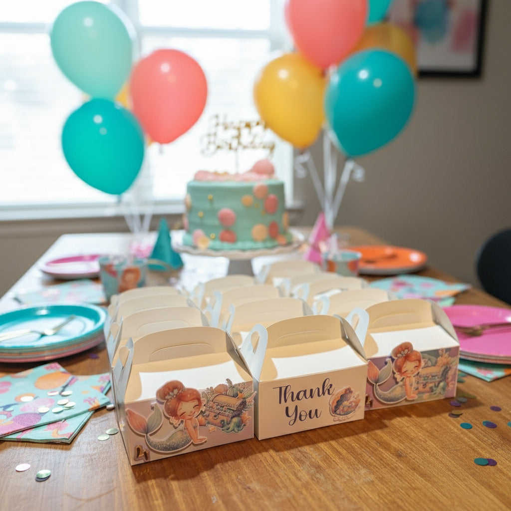 Custom Birthday Goodie Boxes.