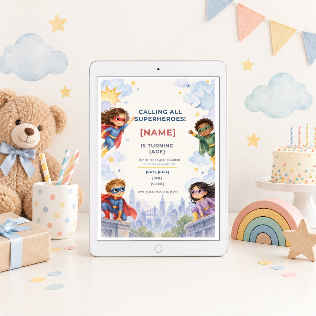 Superhero Invitation