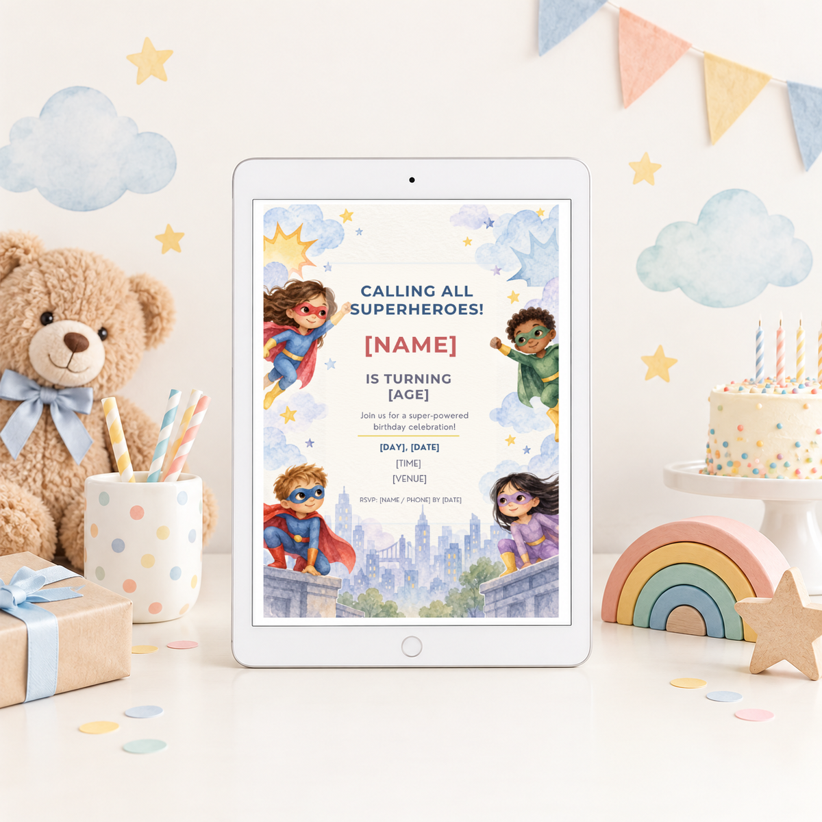 Superhero Invitation
