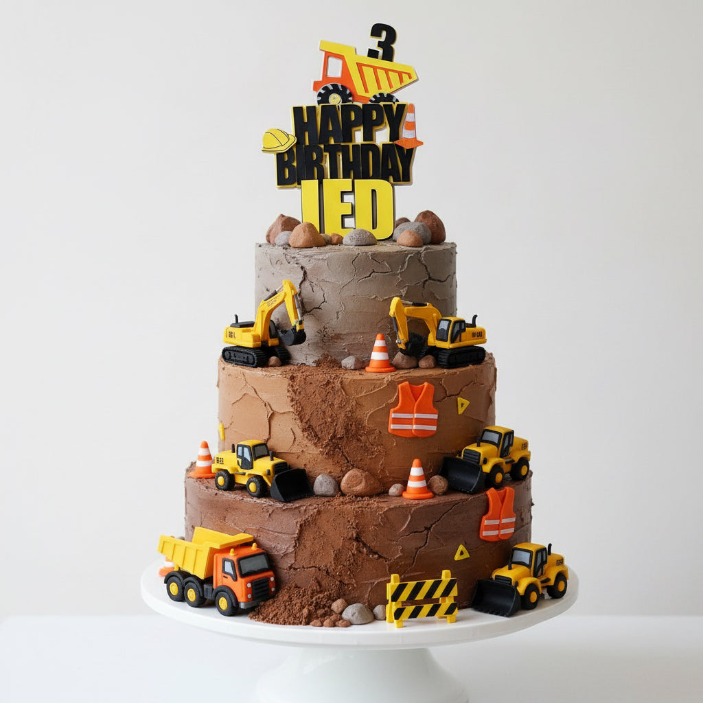 Construction Cake Topper
