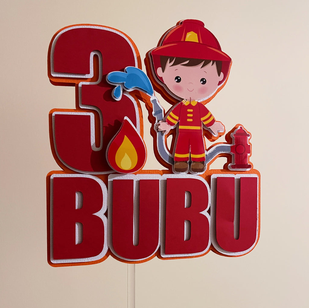 Fire Fighter Cake Topper