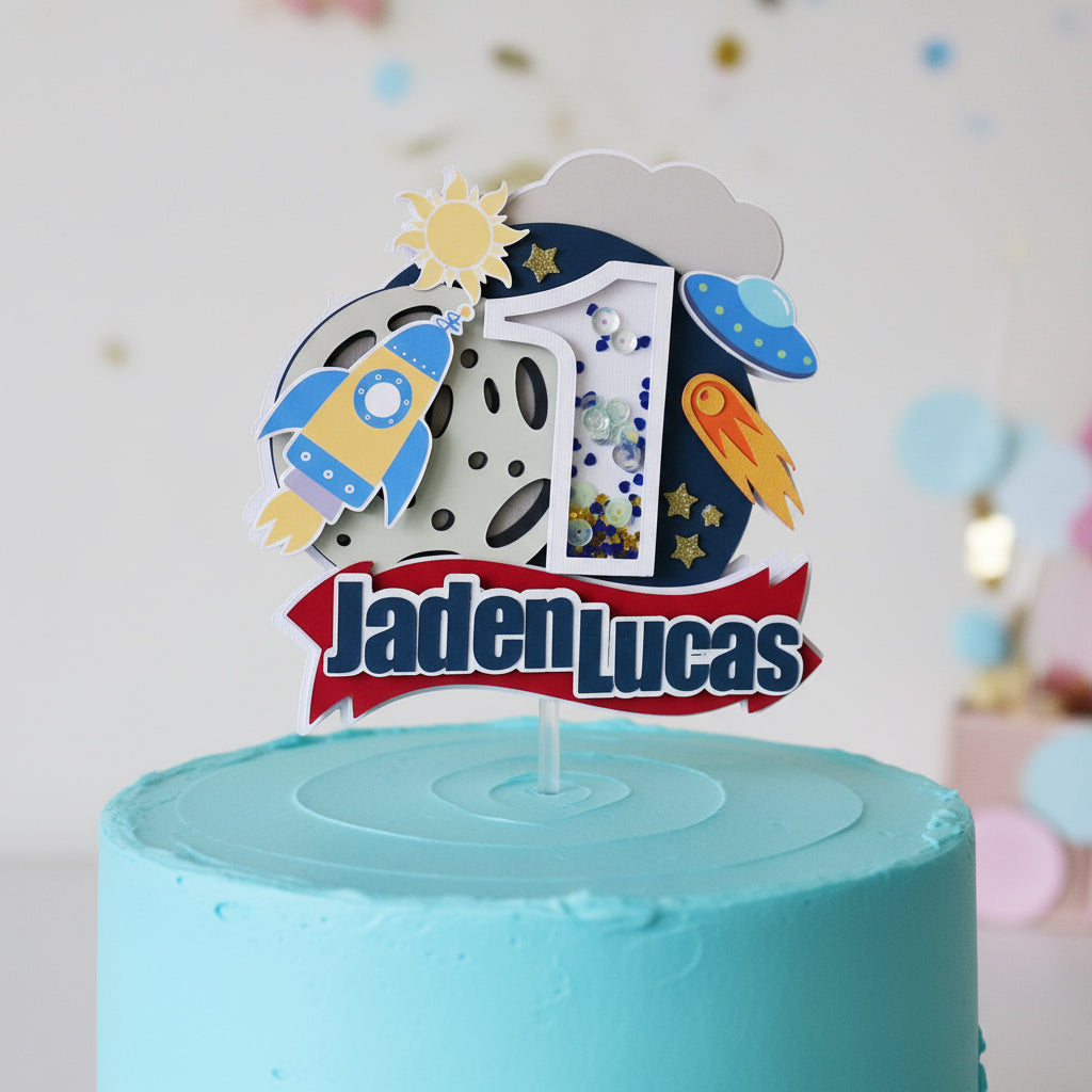 Space Cake Topper